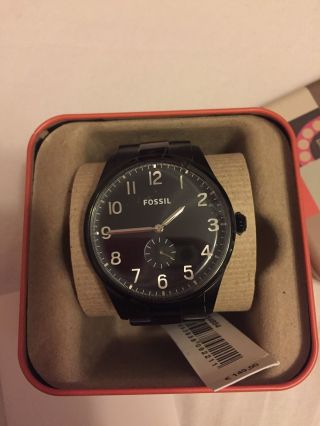Fossil Männeruhr Herrenuhr Uhr Schwarz Box Ovp 149€ Bild
