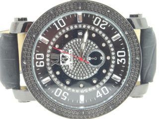 Mann - Eis Manie Jojo Vereisungs Joe Rodeo - Diamant - Uhr GlÄnzendes Schwarzes Im1139 Bild