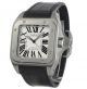 Cartier W20073x8 Santos 100 Große Herren Automatik Leder Anzug Uhr Schwarz Armbanduhren Bild 1