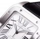 Cartier W20073x8 Santos 100 Große Herren Automatik Leder Anzug Uhr Schwarz Armbanduhren Bild 3