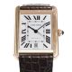 Cartier W5200026 Tank Solo Xl Automatische Armbanduhr Herren Gold Braun Leder Armbanduhren Bild 4