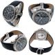 Armbanduhr Cartierw7100014 Herren Calibre 42mm Automatischer Stahl Schwarz Leder Armbanduhren Bild 3