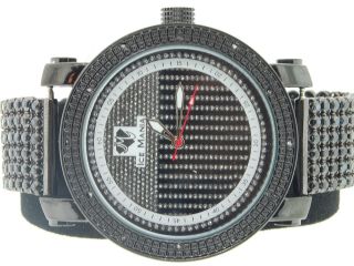 Armbanduhr Herren Ice Mania Jojino Joe Rodeo Diamant 6 Reigen Schwarzes Armband Bild