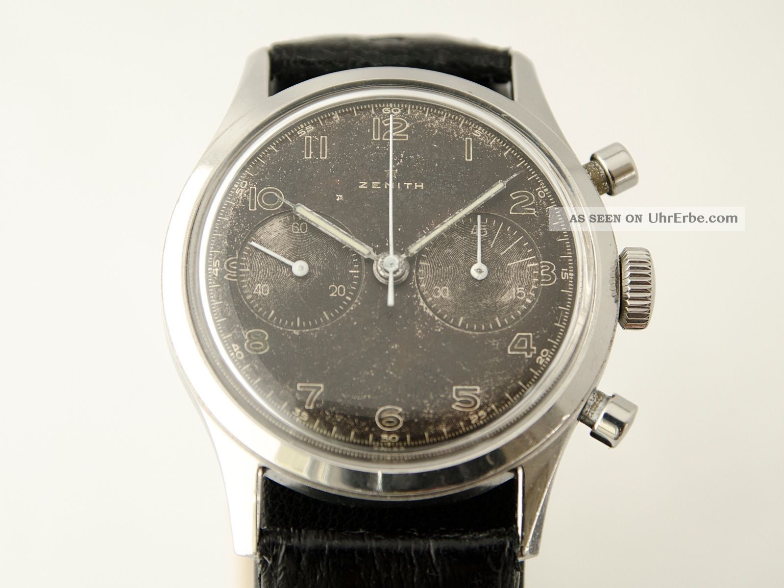 Zenith Chronograph Aus Den 40er Jahren - Analoge Herrenuhr - Kaliber 143 - 6 Armbanduhren Bild