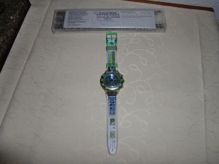 Swatch Aqua Chrono Herren Retro Uhr Aus Dem Jahr 1995 Wasserdicht 200 M Bild