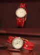 Herren Uhr Damen Armbanduhr Lederarmbanduhr Watch Analog L.  24cm Armbanduhren Bild 2