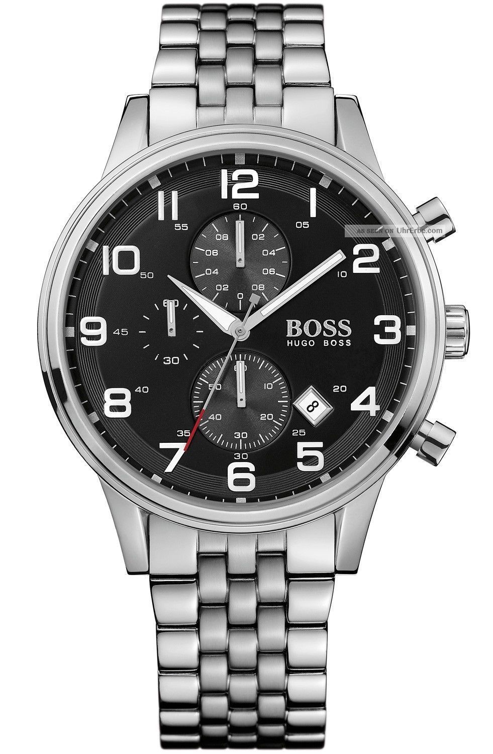 Hugo Boss Black Uhr 1512446 Edelstahl/ Herrenuhr Armbanduhren Bild
