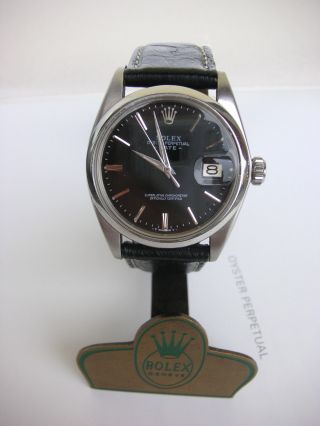 Rolex Oyster Perpetual Date Automatik Schwarz Chronometer Bild