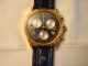 Maurice Lacroix Herrenuhr Quarz Chronograph Swiss Made Vergoldet Schleppzeiger Armbanduhren Bild 2