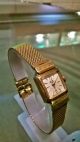 Schöne Goldene Glashütte Damen Armbanduhr Armbanduhren Bild 2