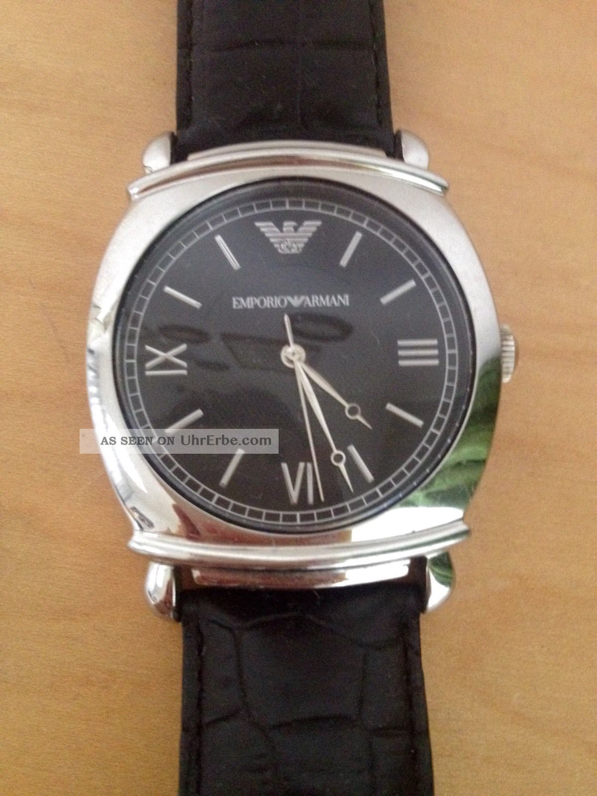 Armani Uhr Schwarz Herren Armbanduhren Bild