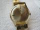 Alte Hau Junghans 17 Jewels Bauhaus - Stil (max Bill) Mit Vergoldetem Armband Armbanduhren Bild 2