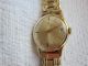 Alte Hau Junghans 17 Jewels Bauhaus - Stil (max Bill) Mit Vergoldetem Armband Armbanduhren Bild 3