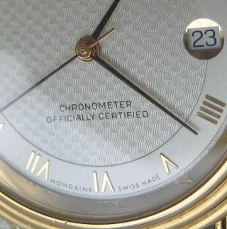 Mondaine Swiss Chronometer Eta 2824 - 2 Automatic Exzenter Automatik Topgang 38x43 Bild