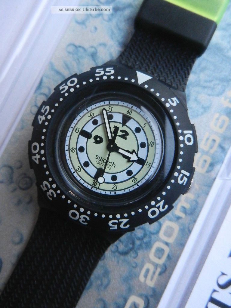 Swatch, Scuba, Sdb105 Black Shark, Neu/new
