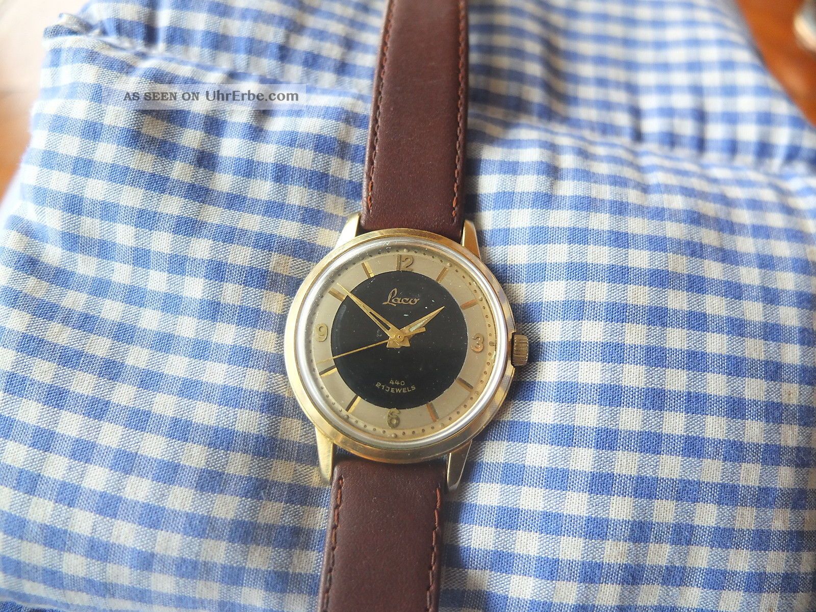 1950er Herrenuhr Laco 440 Handaufzug Armbanduhren Bild