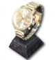 Xxl Massiv Chrono Uhr Schwer Quartz Batterie Anthrazit Silber Gold Gross Armbanduhren Bild 1