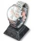 Xxl Massiv Chrono Uhr Schwer Quartz Batterie Anthrazit Silber Gold Gross Armbanduhren Bild 2