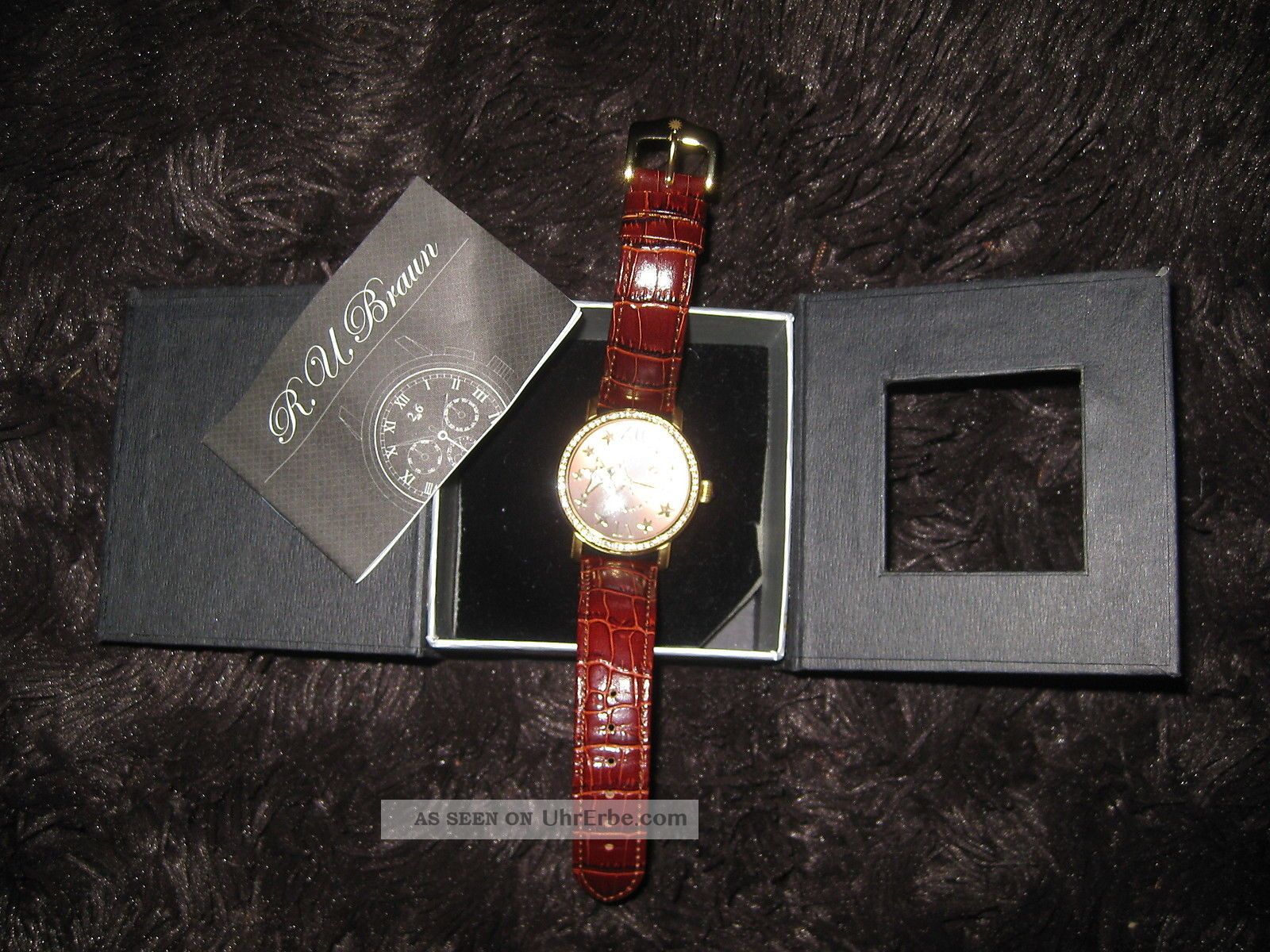 Armbanduhr Chronograph R.  U.  Braun Modell Rub - D - 01 - 004gl Jewels 20 Autonatic Armbanduhren Bild