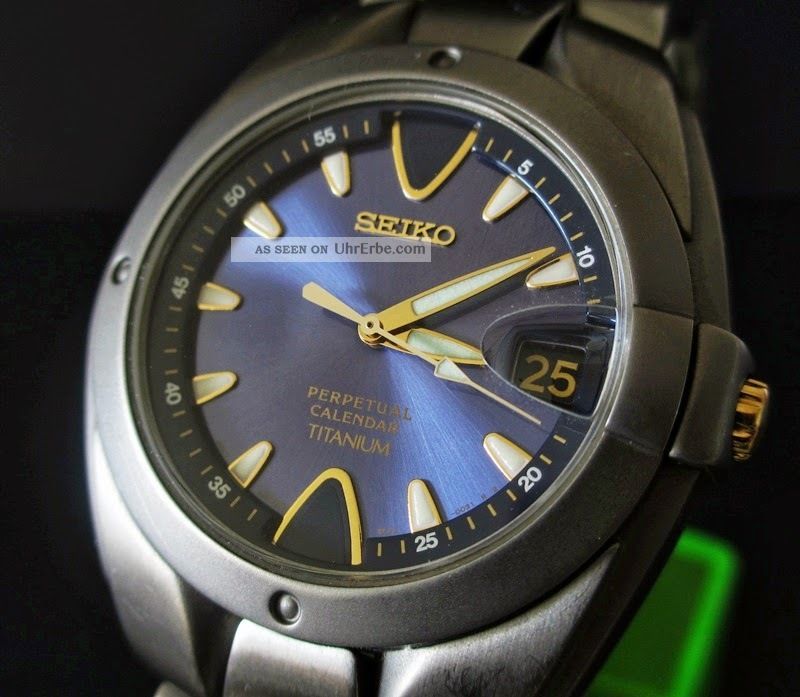 Seiko,  Titanium,  Perpetual Calender Armbanduhren Bild