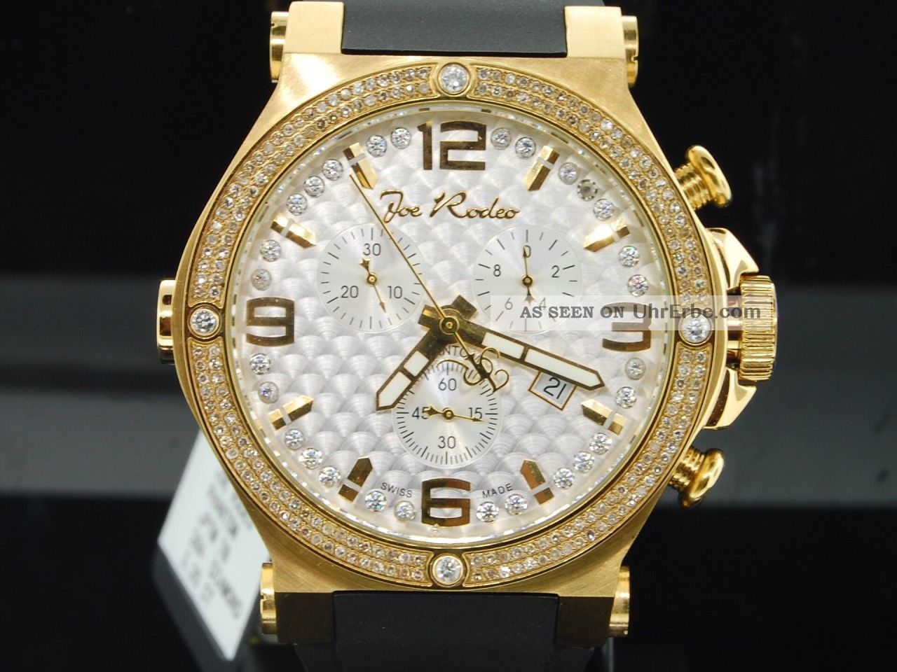 Herren Armbanduhr Joe Rodeo Phantom 2 Reihen Diamant Lünette Jojino Jojo 2.  25kt Armbanduhren Bild