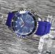Stuka Handiko Blue Herren Uhr Chronograph Edelstahl Silikonband Blau Watch Armbanduhren Bild 1