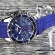 Stuka Handiko Blue Herren Uhr Chronograph Edelstahl Silikonband Blau Watch Armbanduhren Bild 3