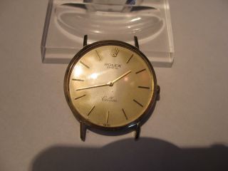 Rolex Cellini Armbanduhr 750 18 Karat Gold Uhrwerk Kaliber 1600 Bild