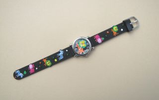 Kinderuhr Armbanduhr Quartz Safari Tiere Schwarz Kinderarmbanduhr Bild