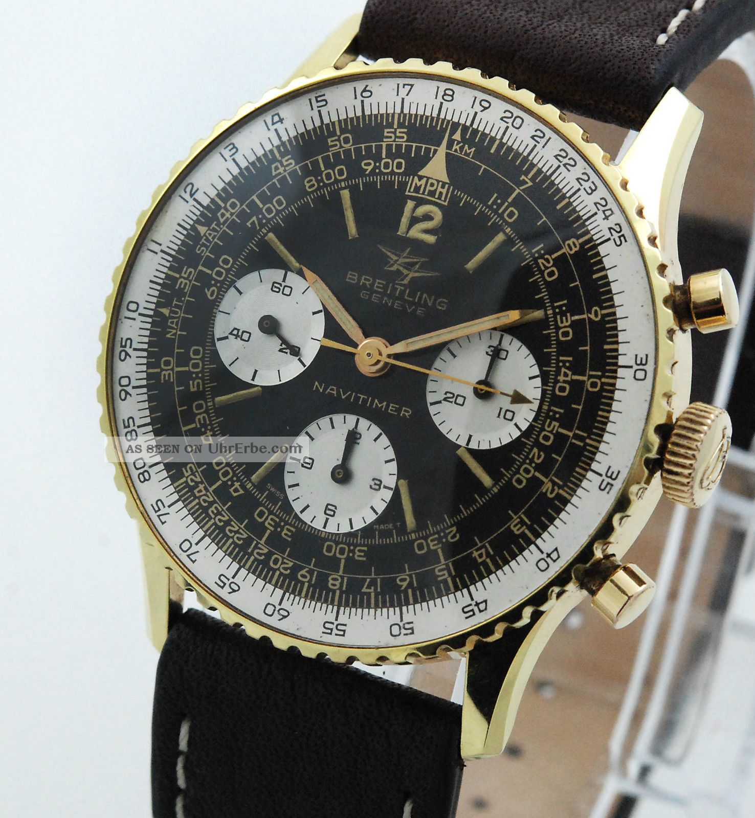 Breitling Navitimer 806p Von 1965 Mit Box & Papieren Rar Armbanduhren Bild