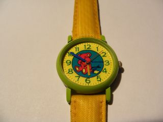 Kinder - Armbanduhr In Gelb Mit Bärchenmotiv Bild