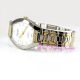 Omax Wasserdicht 2tone Rhodium & Gold Pld Kleid Armbanduhr W Swarovski Strass Armbanduhren Bild 19