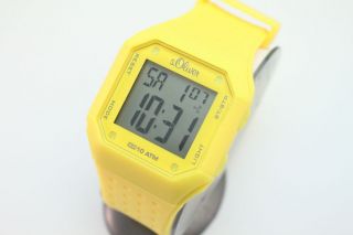 S.  Oliver Uhr Digitale Armbanduhr Sport Uhren Alarm 10 Atm Uvp : 49,  95€ Ovp Bild