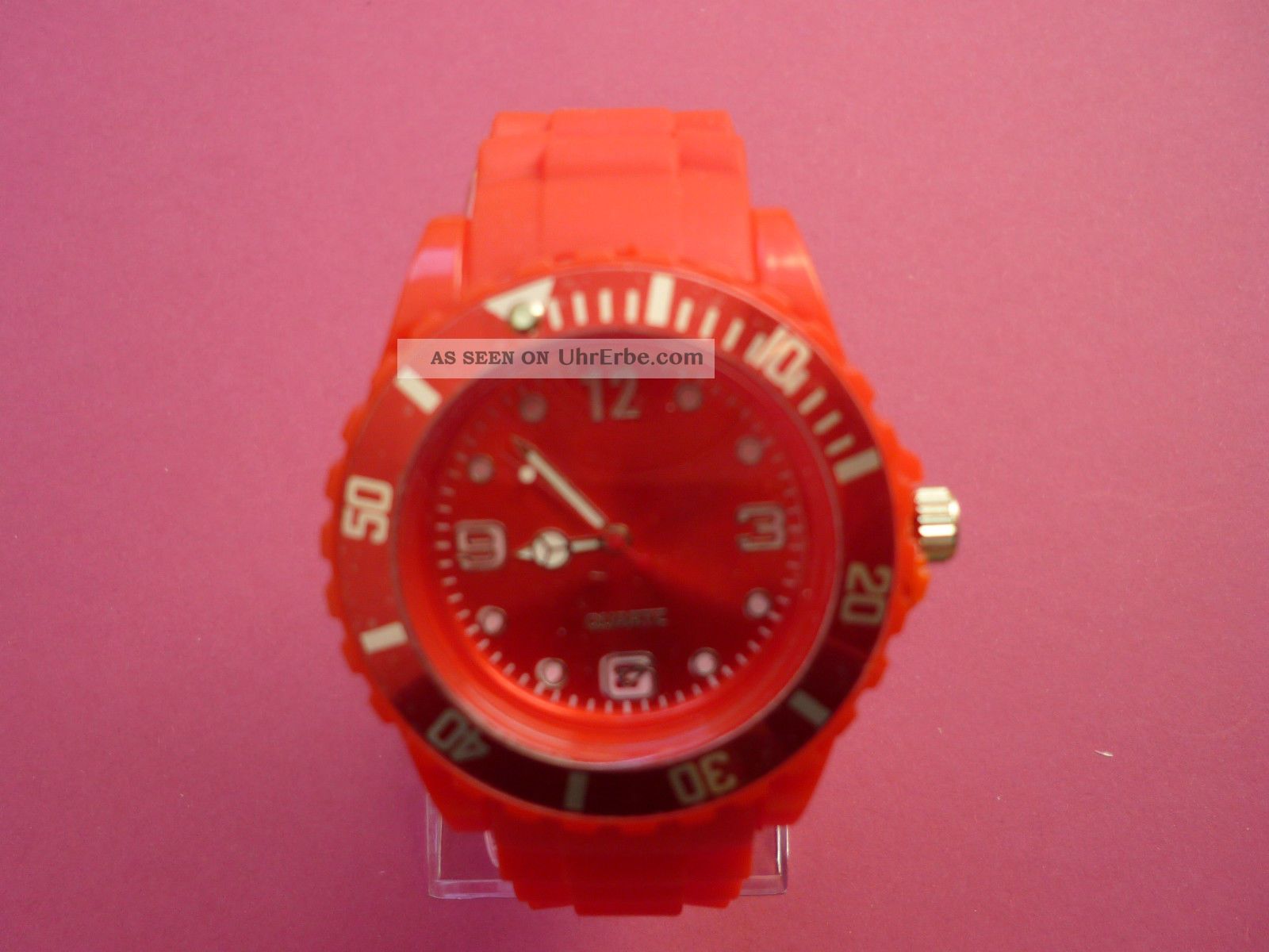 Armbanduhr,  Siliconarmband Stainless Steel Back,  Quartz,  Rot Armbanduhren Bild