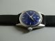 Favre Leuba Seaking Geneve Handaufzug Stahl Uhren Watch H511 Blau Armbanduhren Bild 2
