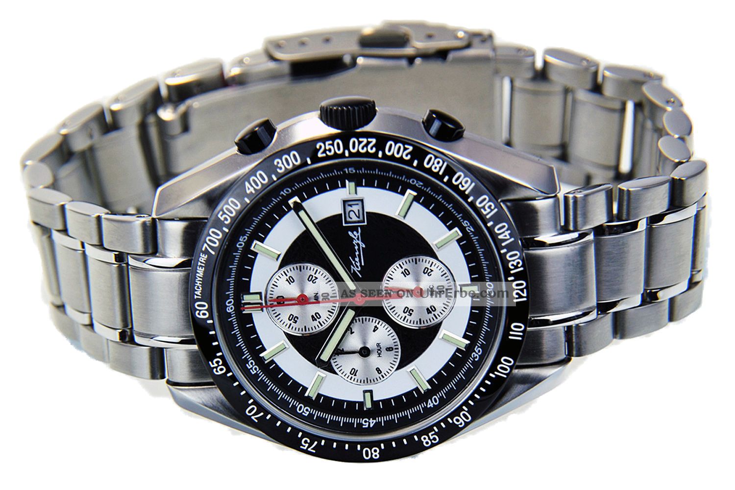 Kienzle Herren Uhr Chronograph Quartz Edelstahl Metallarmband Datum