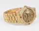 Rolex Day Date Gelbgold 18 Ct.  Pave Zifferblt Band Voll Mit Diamanten Armbanduhren Bild 6