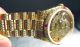 Rolex Day Date Gelbgold 18 Ct.  Pave Zifferblt Band Voll Mit Diamanten Armbanduhren Bild 7