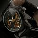 Neue Herren Auto Steampunk Leder Armbanduhr Schwarz Silber Gold Uhrwerk Skelett Armbanduhren Bild 1