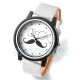 Vintage Weiß Schwarz Damen Herren Armbanduhr Ehepaar Bart Lässig Quarzuhr Watch Armbanduhren Bild 2