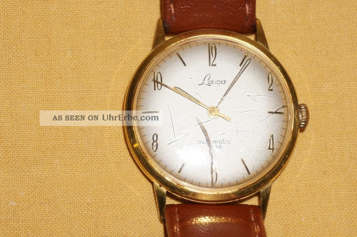 Laco Automatic 1162 Herrenuhr Mit Lederarmband Armbanduhren Bild