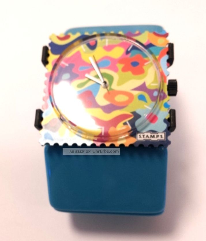 S.  T.  A.  M.  P.  S - Uhr - Flower Smoothie,  Armband Belta Hell Blau Armbanduhren Bild