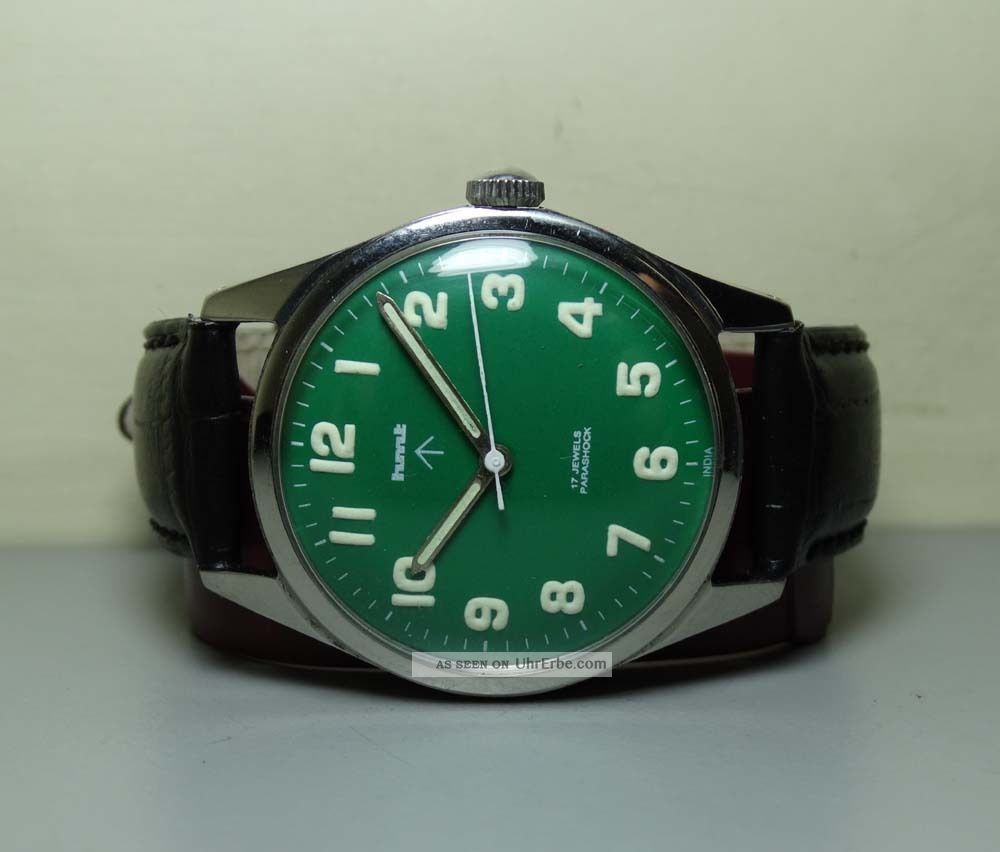 Herren Hmt Military Handaufzug 17 Lochsteine Gc22696 Stahl Uhren Watch H541 Armbanduhren Bild