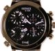 Schwarz Weiße Fame Xxl Three Time Uhr Leder Herrenuhr Armbanduhren Bild 1
