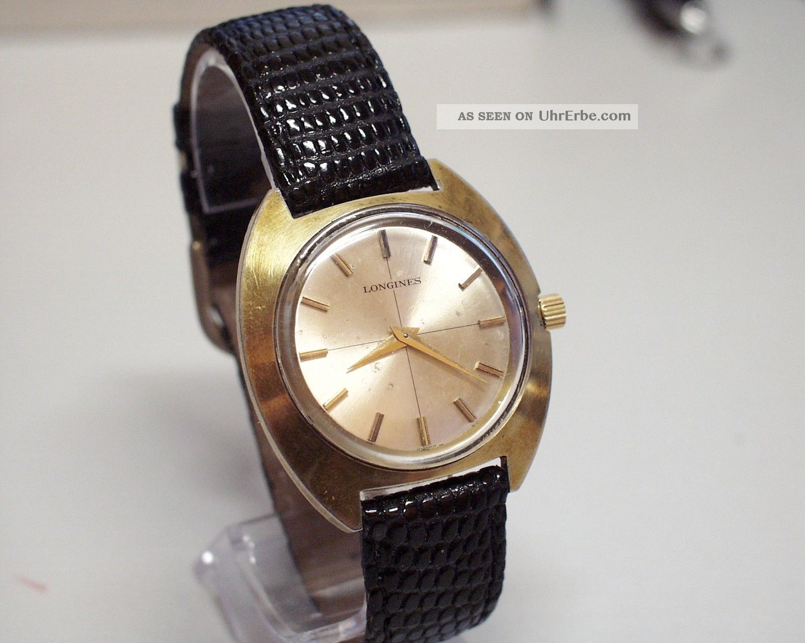 Servicesierte - Longines - Herren Od.  Damenuhr Mit Mech Werk Vergoldet Armbanduhren Bild