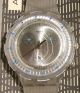 ♥♥ Rar Ausgefallene Transparente Swatch Aquachrono Silber Transparent Uhr Armbanduhren Bild 3