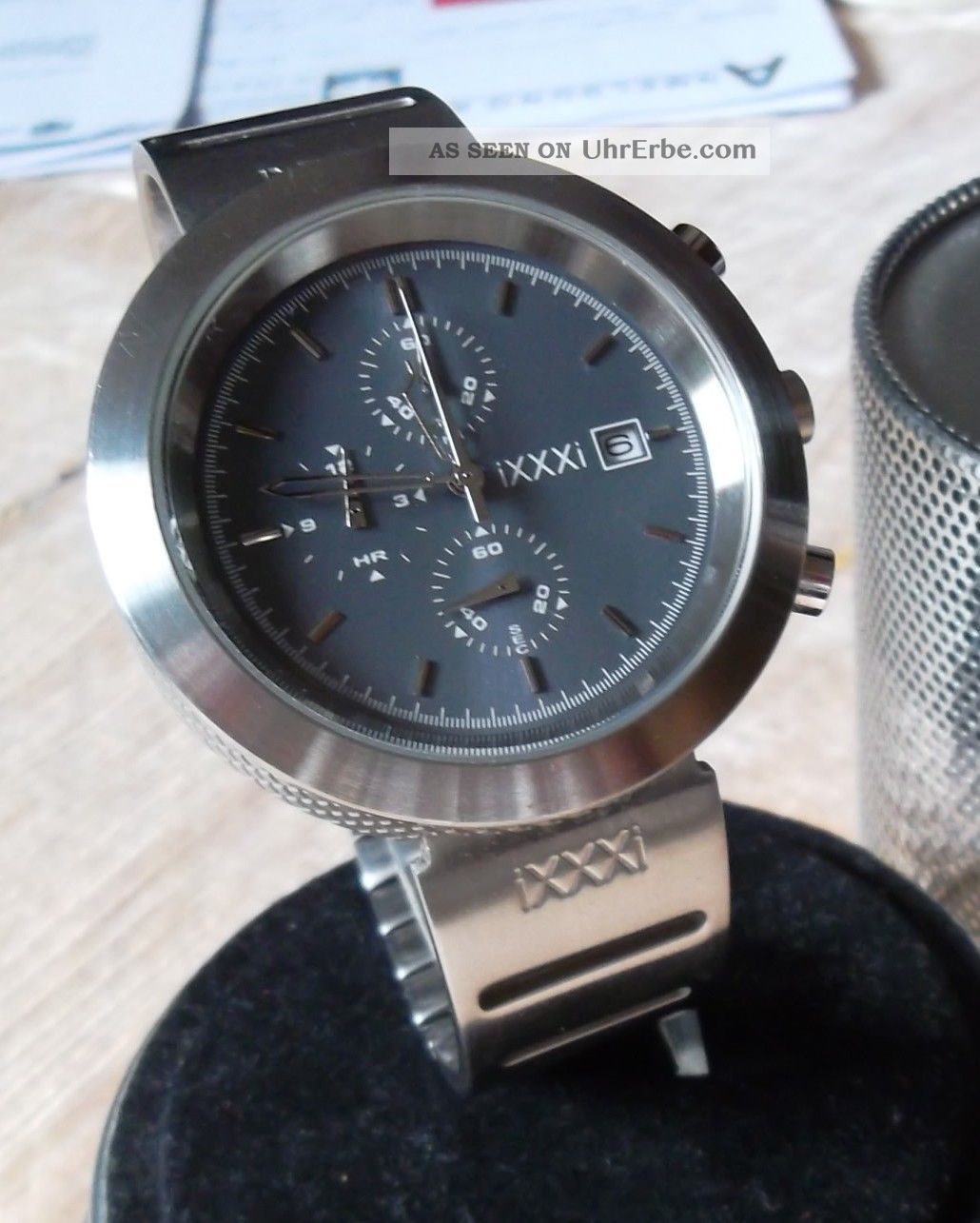 Ixxxi - RaritÄt - Massive Herren Uhr; Chronograph Edelstahl Kaufpreis 269,  - Armbanduhren Bild