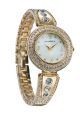 Damenuhr Armbanduhr Mit Kristall Steinen Quarz Analog Elegant Modisch Gold Armbanduhren Bild 4