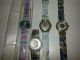4 Originale Swatch Uhren Aus Sammlung Zwei Automatik Und 2 Mit Batterie Quartz Armbanduhren Bild 2