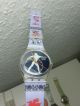 4 Originale Swatch Uhren Aus Sammlung Zwei Automatik Und 2 Mit Batterie Quartz Armbanduhren Bild 8